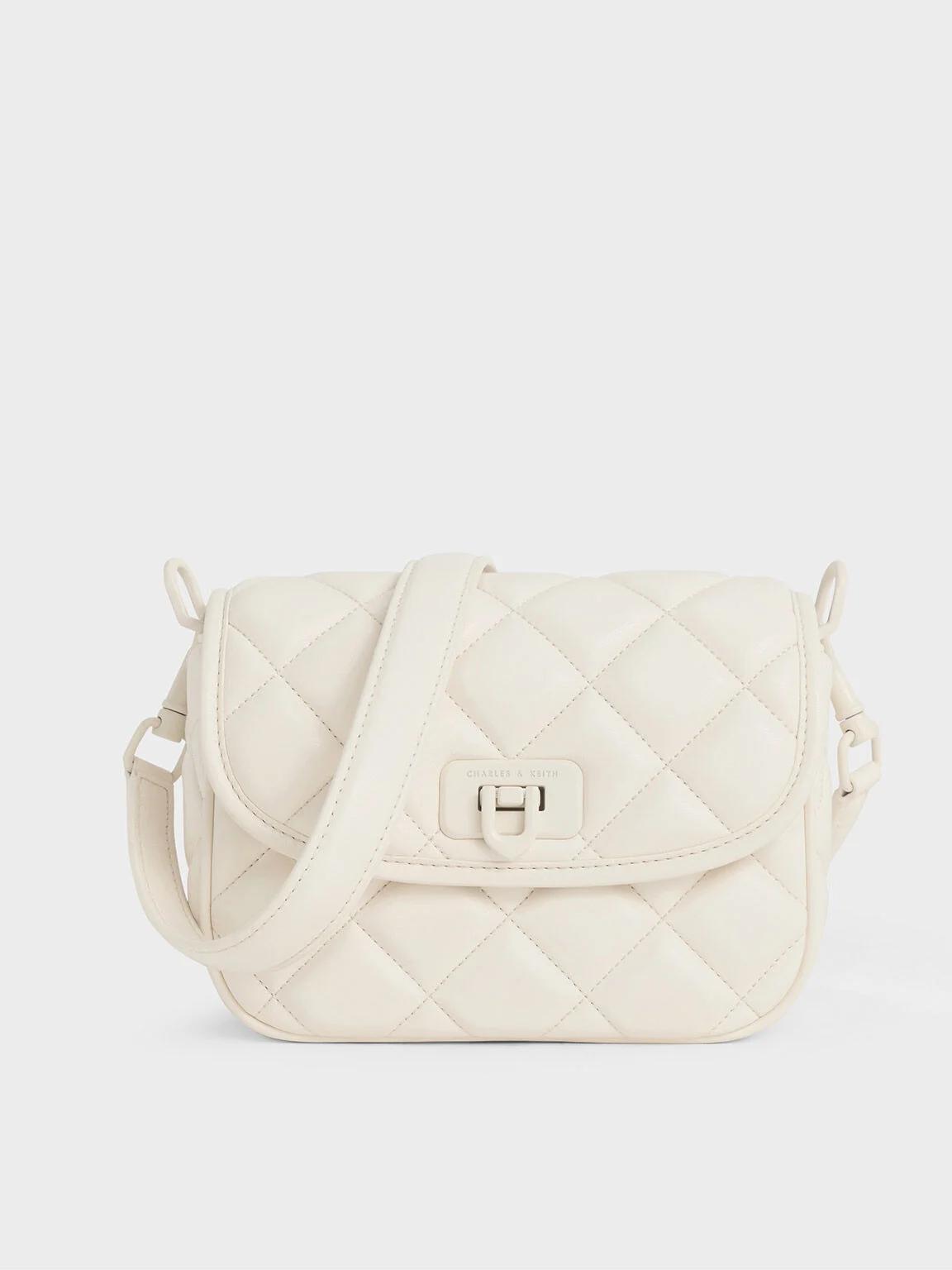 Túi Charles & Keith Cressida Quilted Nữ Trắng