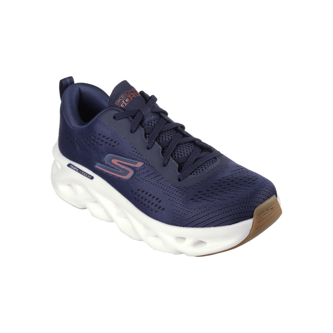 Giày Skechers Go Run Swirl Tech Nam Xanh Navy