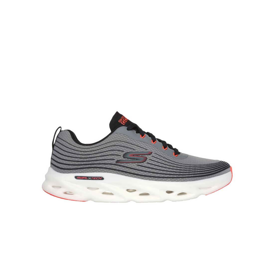 Giày Skechers Go Run Swirl Tech Speed - Haptic Rush Nam Xám