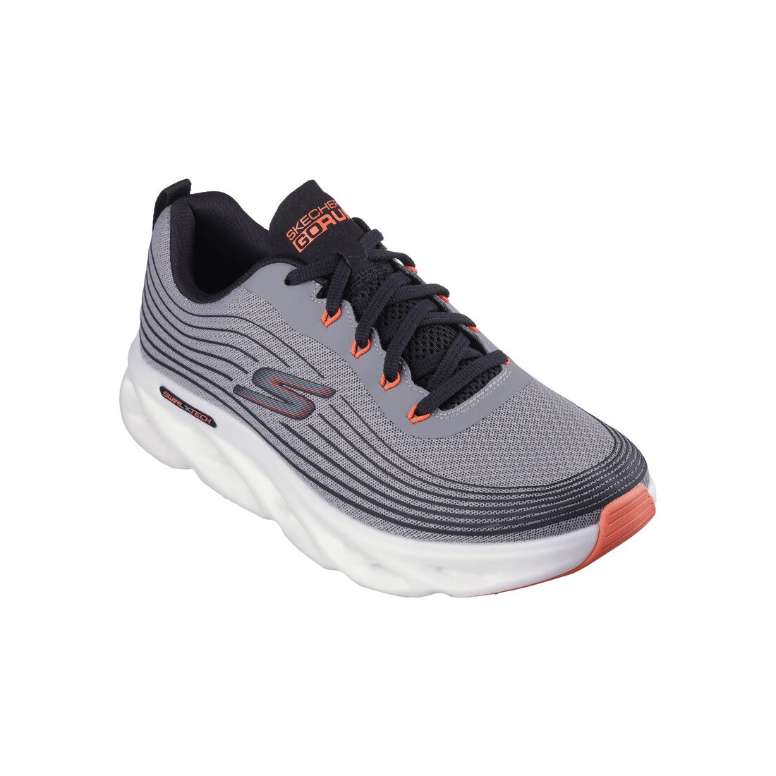 Giày Skechers Go Run Swirl Tech Speed - Haptic Rush Nam Xám