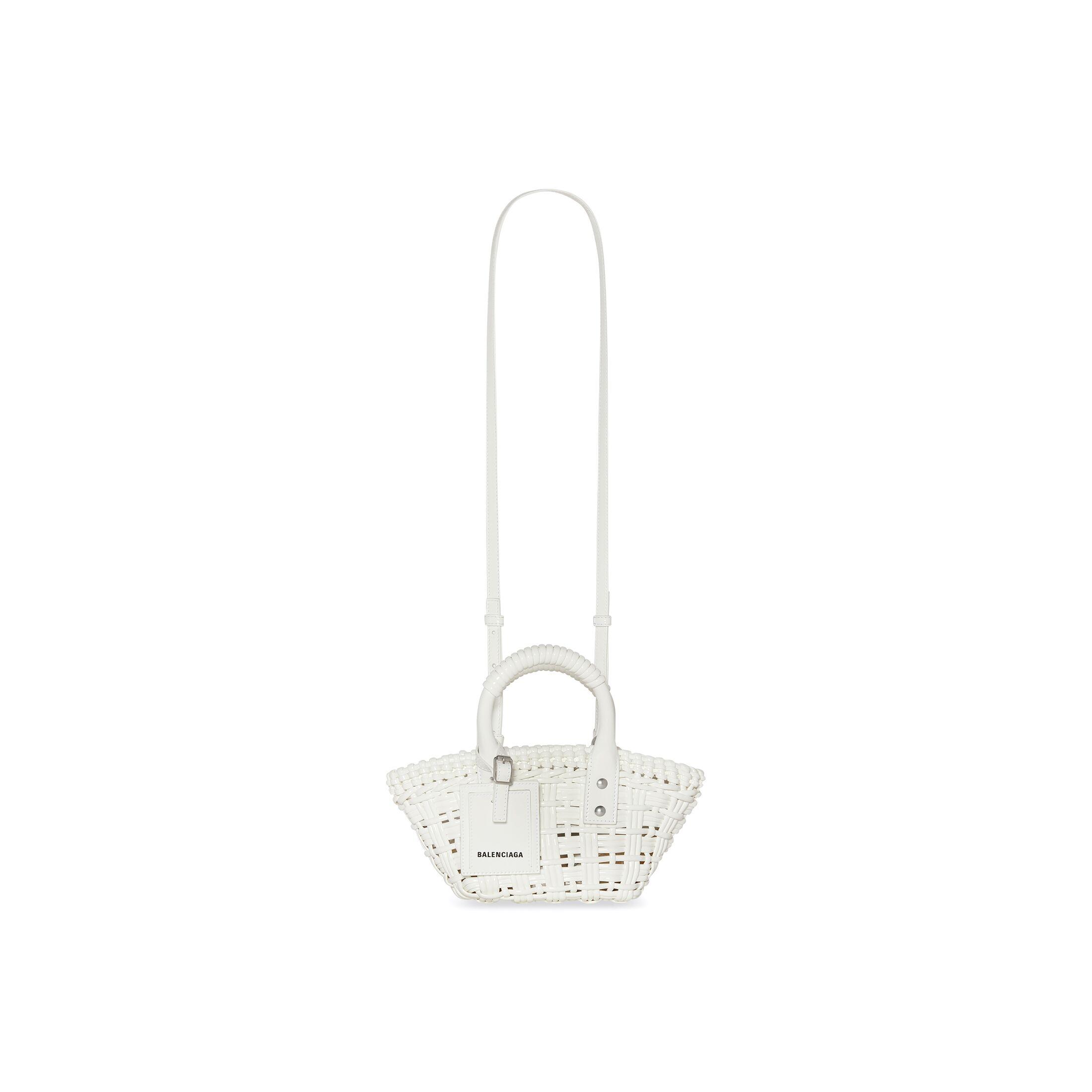 Túi Balenciaga Bistro Xxs Basket With Strap Nữ Trắng