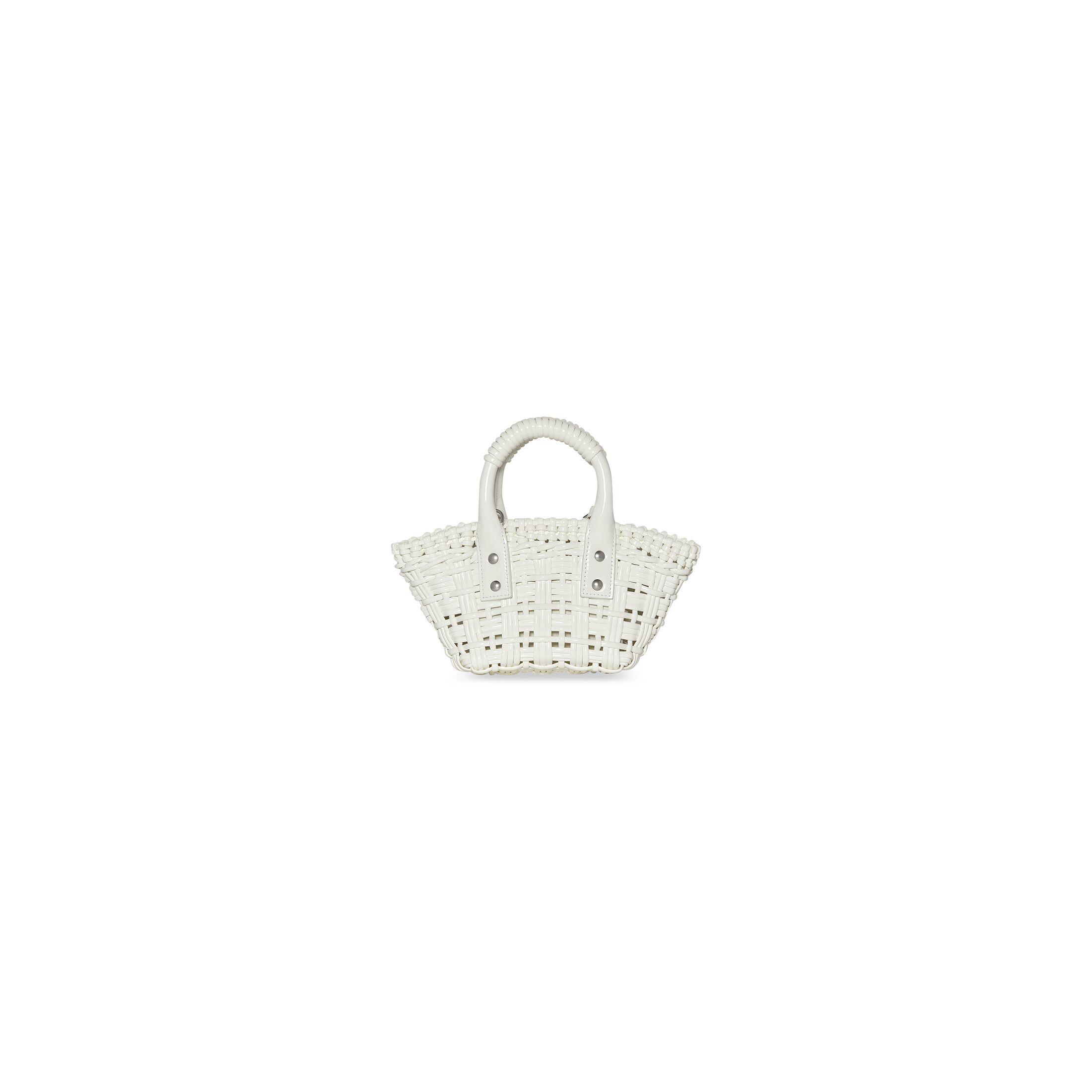 Túi Balenciaga Bistro Xxs Basket With Strap Nữ Trắng