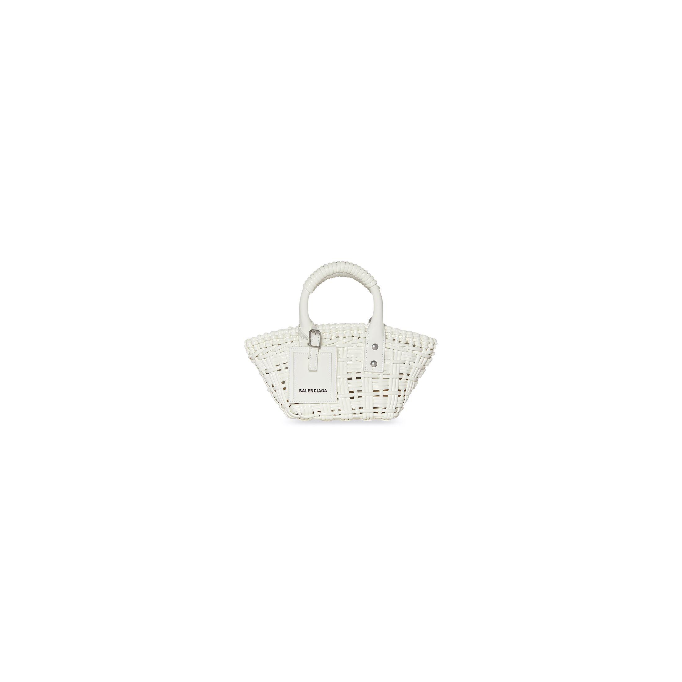 Túi Balenciaga Bistro Xxs Basket With Strap Nữ Trắng