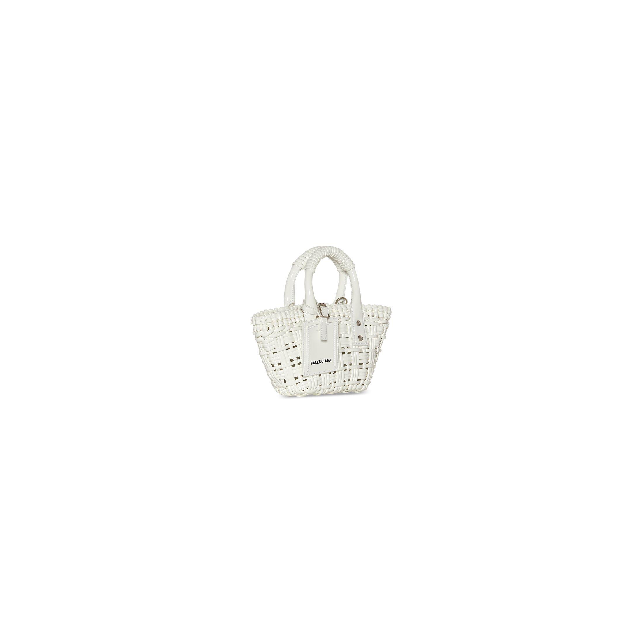 Túi Balenciaga Bistro Xxs Basket With Strap Nữ Trắng