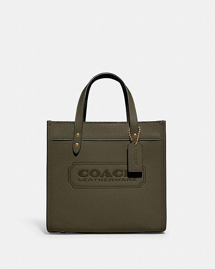 Túi Coach Field Tote 22 Nữ Xanh Lá