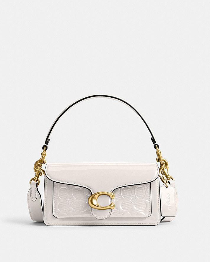 Túi Coach Tabby Shoulder Bag 20 In Signature Leather Nữ Trắng