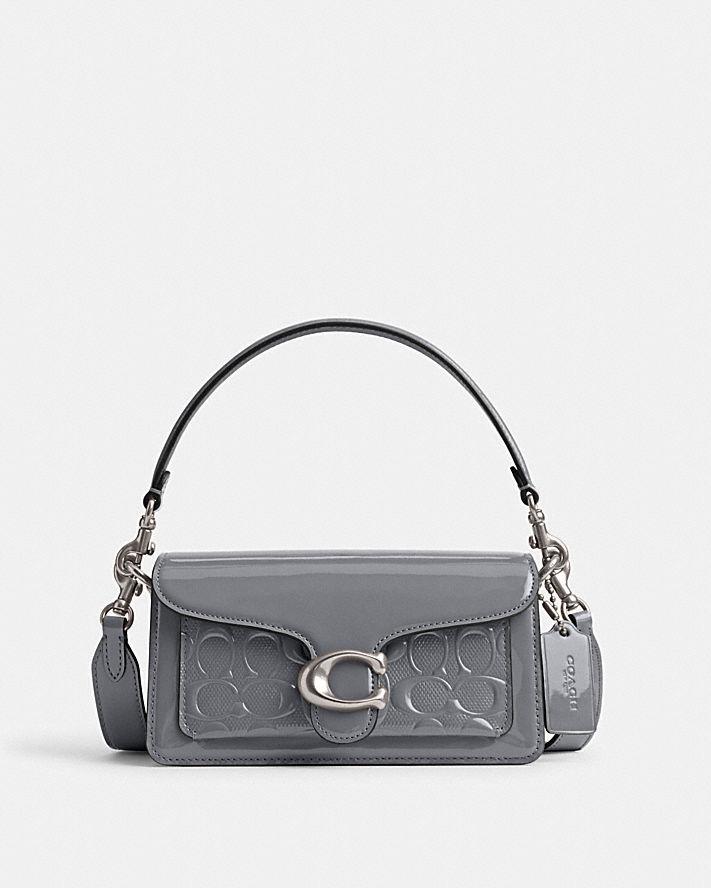 Túi Coach Tabby Shoulder Bag 20 In Signature Leather Nữ Xám