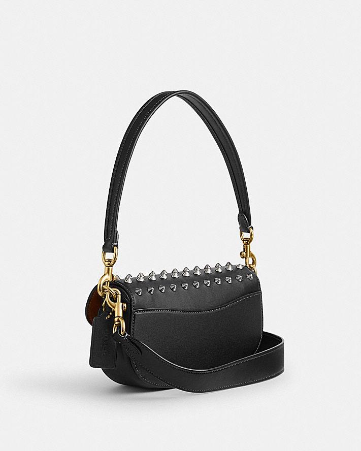 Túi Coach Harley Shoulder Bag 23 With Studs Nữ Đen