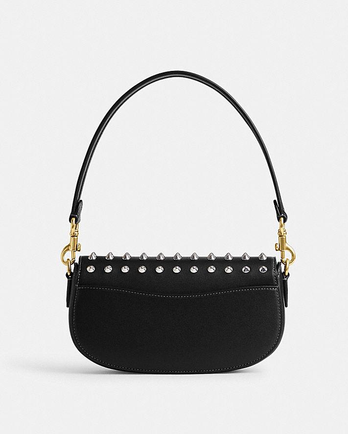 Túi Coach Harley Shoulder Bag 23 With Studs Nữ Đen