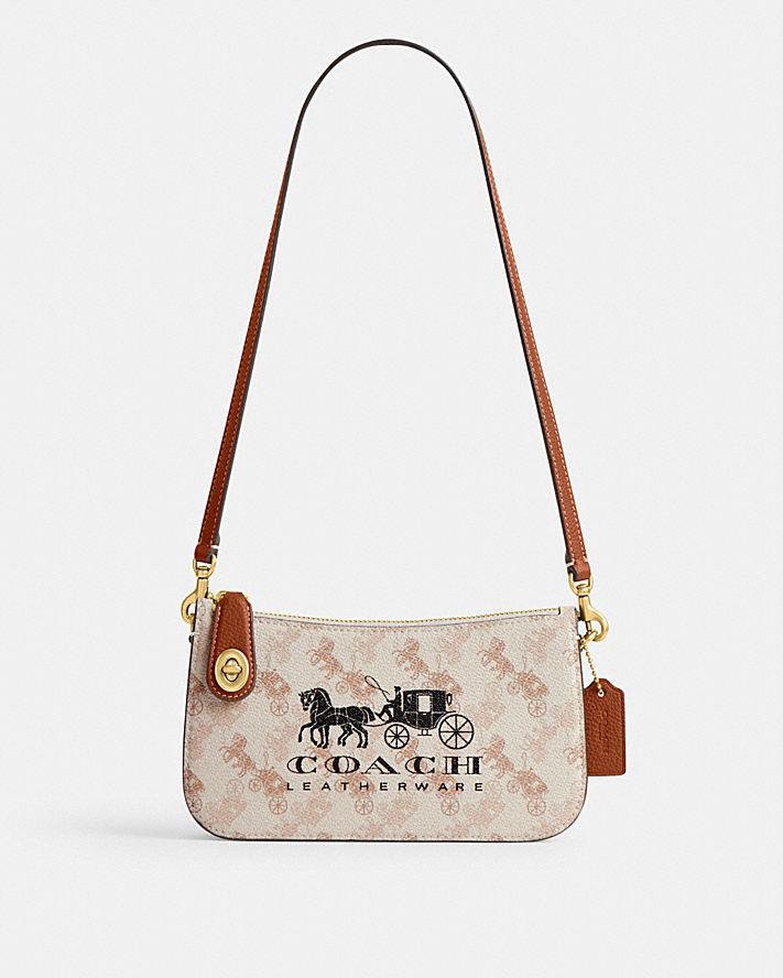 Túi Coach Penn Shoulder Bag With Horse And Carriage Print Nữ Be