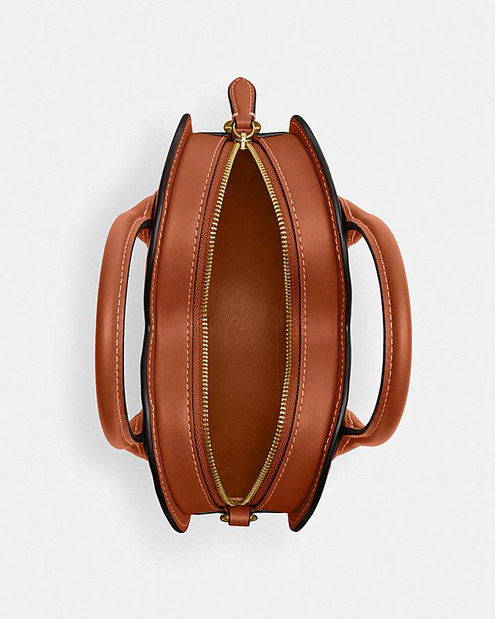 Túi Coach Heart Bag In Regenerative Leather Nữ Nâu