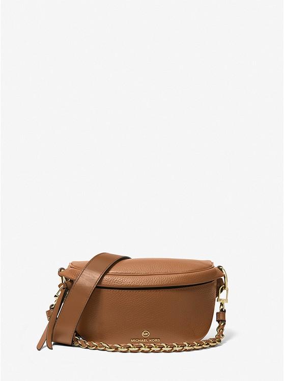 Túi Michael Kors Slater Extra-Small Pebbled Leather Sling Pack Nữ Nâu