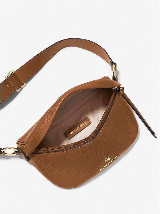 Túi Michael Kors Slater Extra-Small Pebbled Leather Sling Pack Nữ Nâu