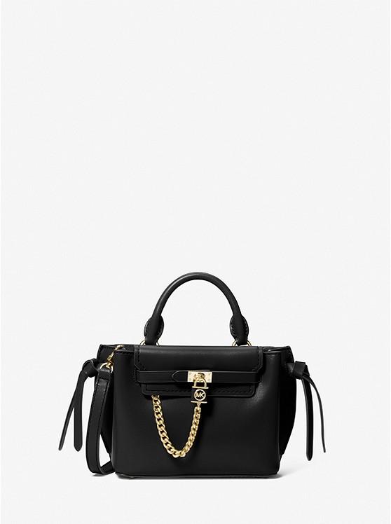 Túi Michael Kors Hamilton Legacy Extra-Small Leather Belted Satchel Nữ Đen