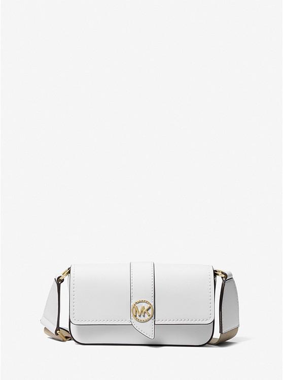 Túi Michael Kors Greenwich Extra-Small Saffiano Leather Sling Crossbody Bag Nữ Trắng