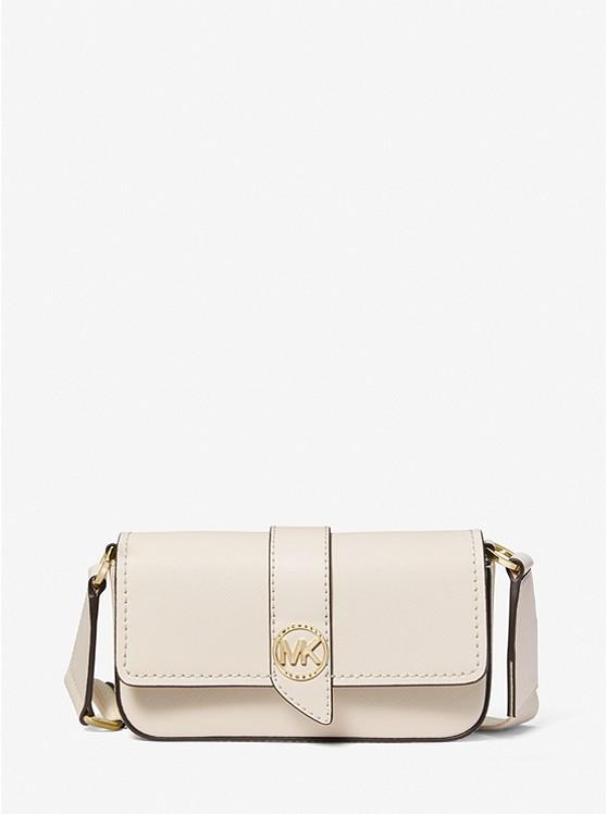 Túi Michael Kors Greenwich Extra-Small Saffiano Leather Sling Crossbody Bag Nữ Be