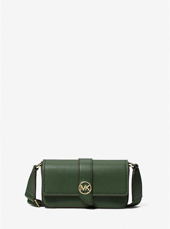 Túi Michael Kors Greenwich Extra-Small Saffiano Leather Sling Crossbody Bag Nữ Xanh Lá