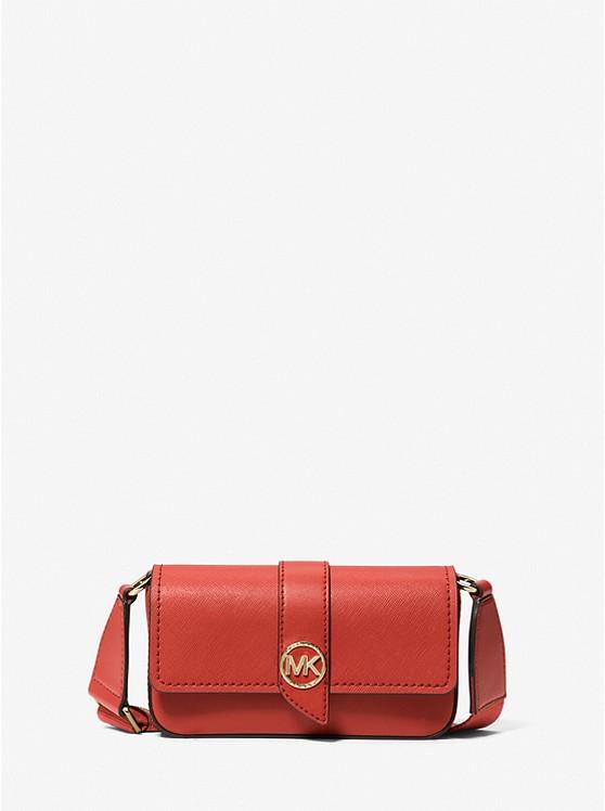 Túi Michael Kors Greenwich Extra-Small Saffiano Leather Sling Crossbody Bag Nữ Đỏ