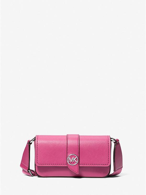 Túi Michael Kors Greenwich Extra-Small Saffiano Leather Sling Crossbody Bag Nữ Hồng