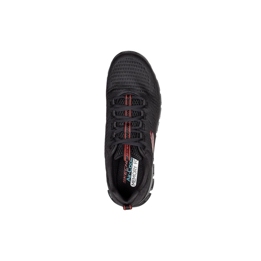 Giày Skechers Glide-Step - Fasten Up Nam Đen