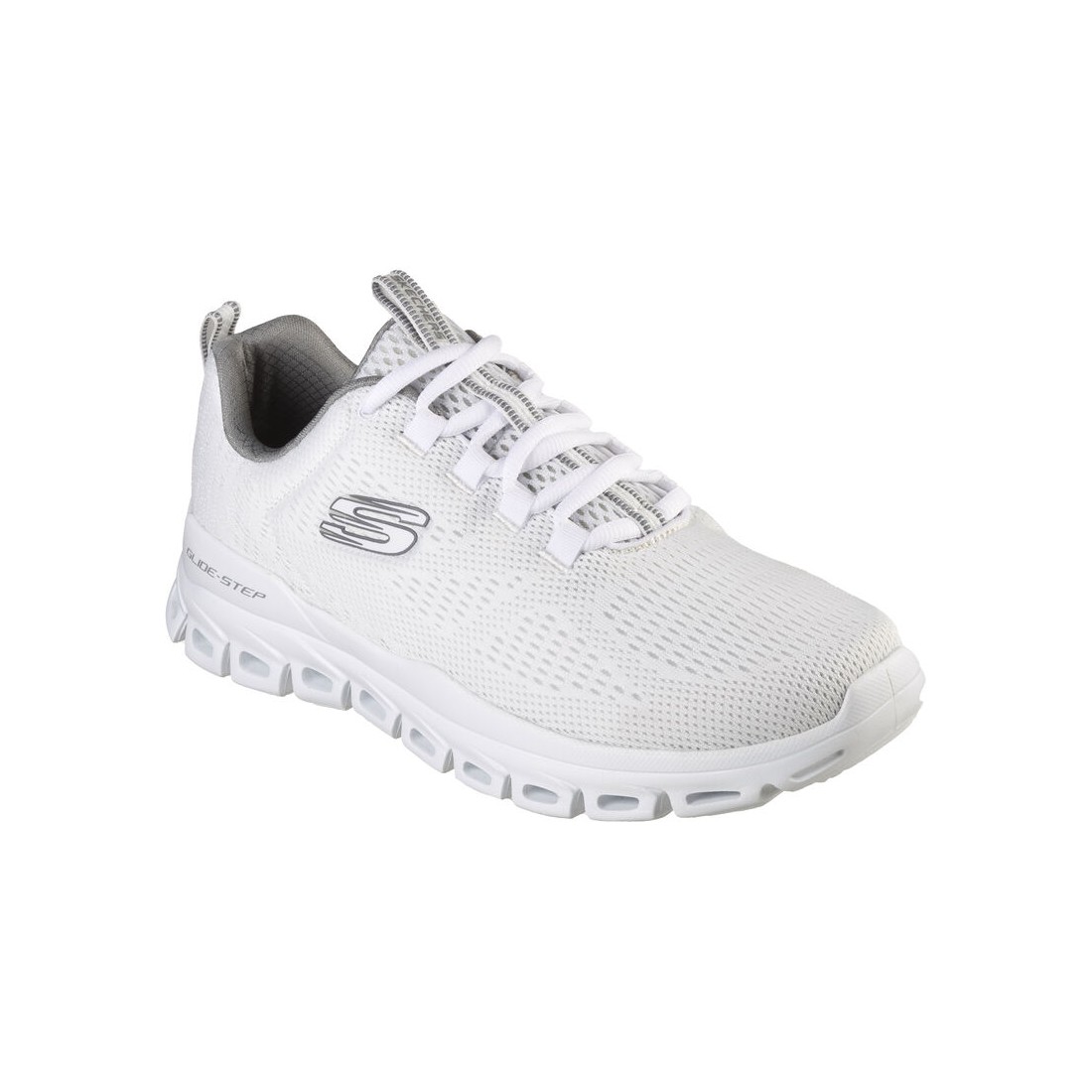 Giày Skechers Glide-Step - Fasten Up Nam Trắng