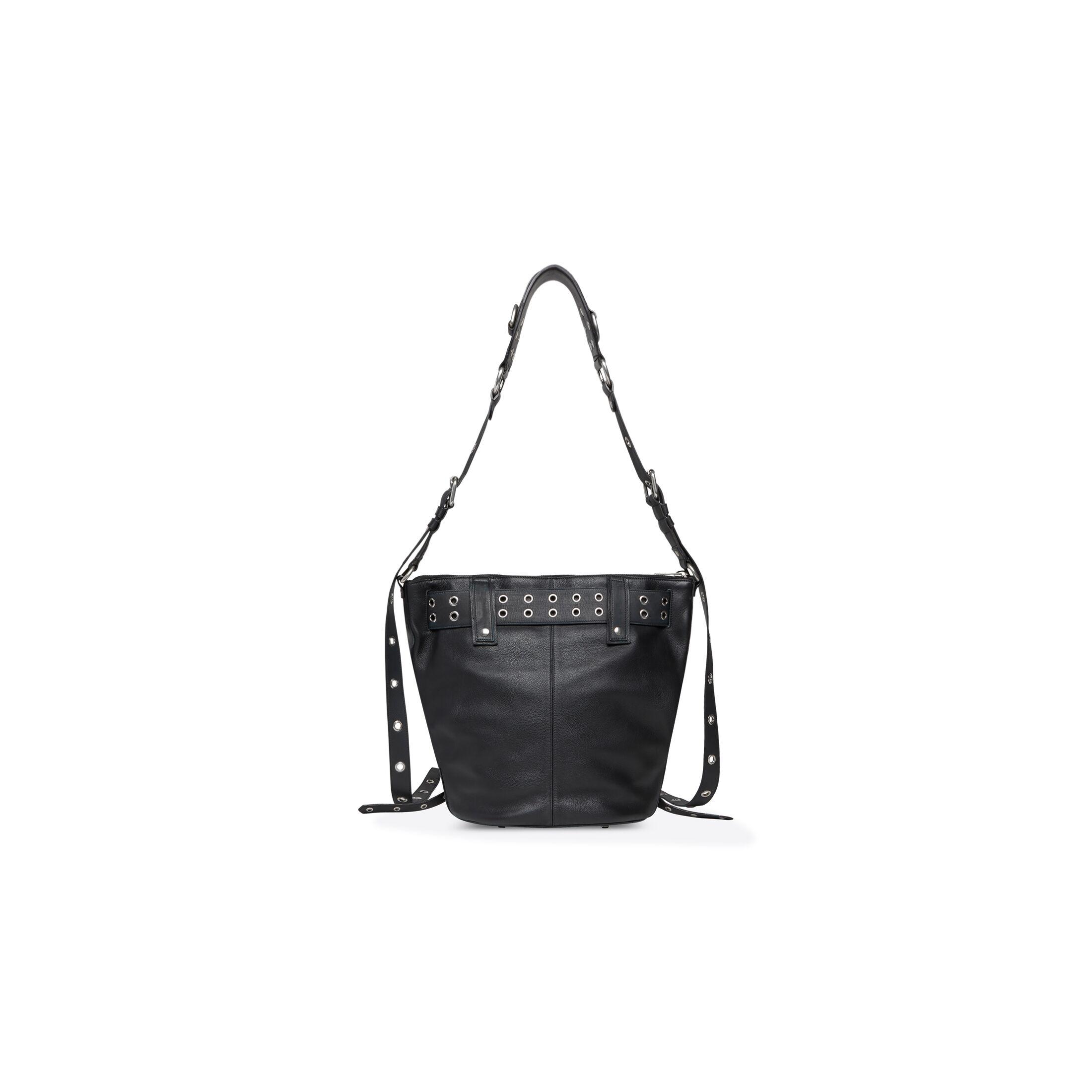 Túi Balenciaga Emo Bucket Bag Nữ Đen