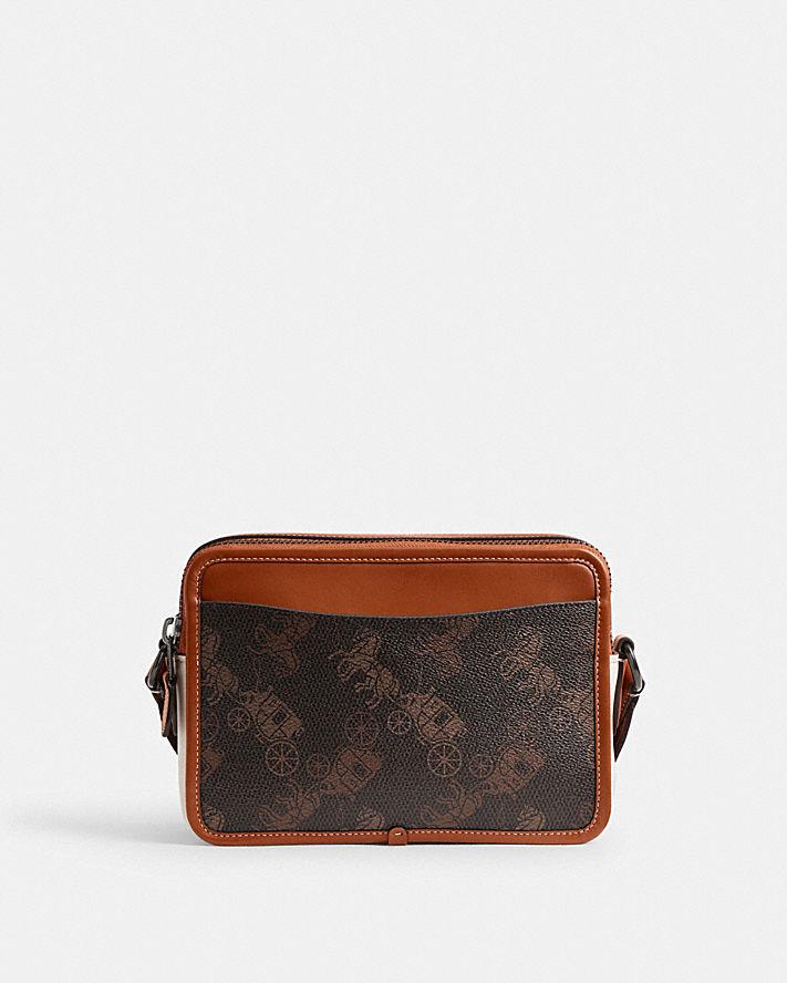 Túi Coach Charter Crossbody 24 With Large Horse And Carriage Print Nam Nâu