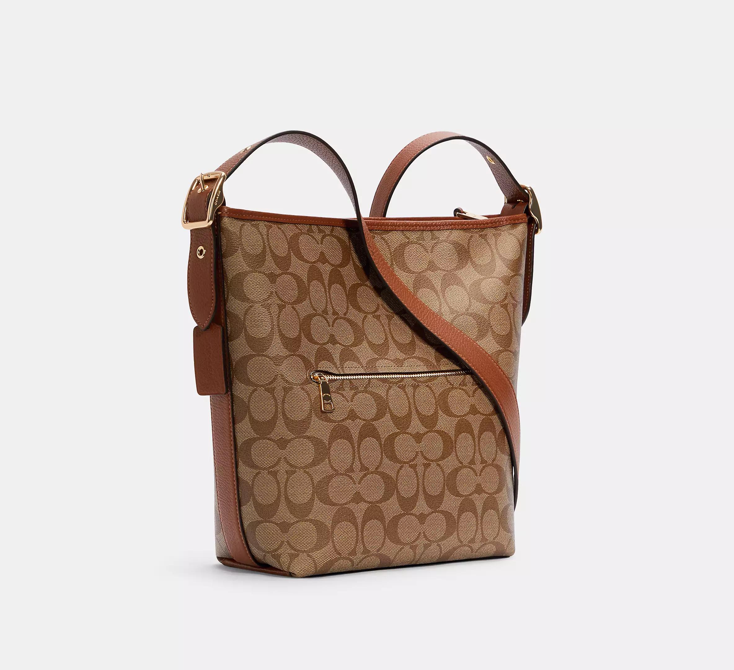 Túi Coach Val Duffle In Signature Canvas Nữ Nâu