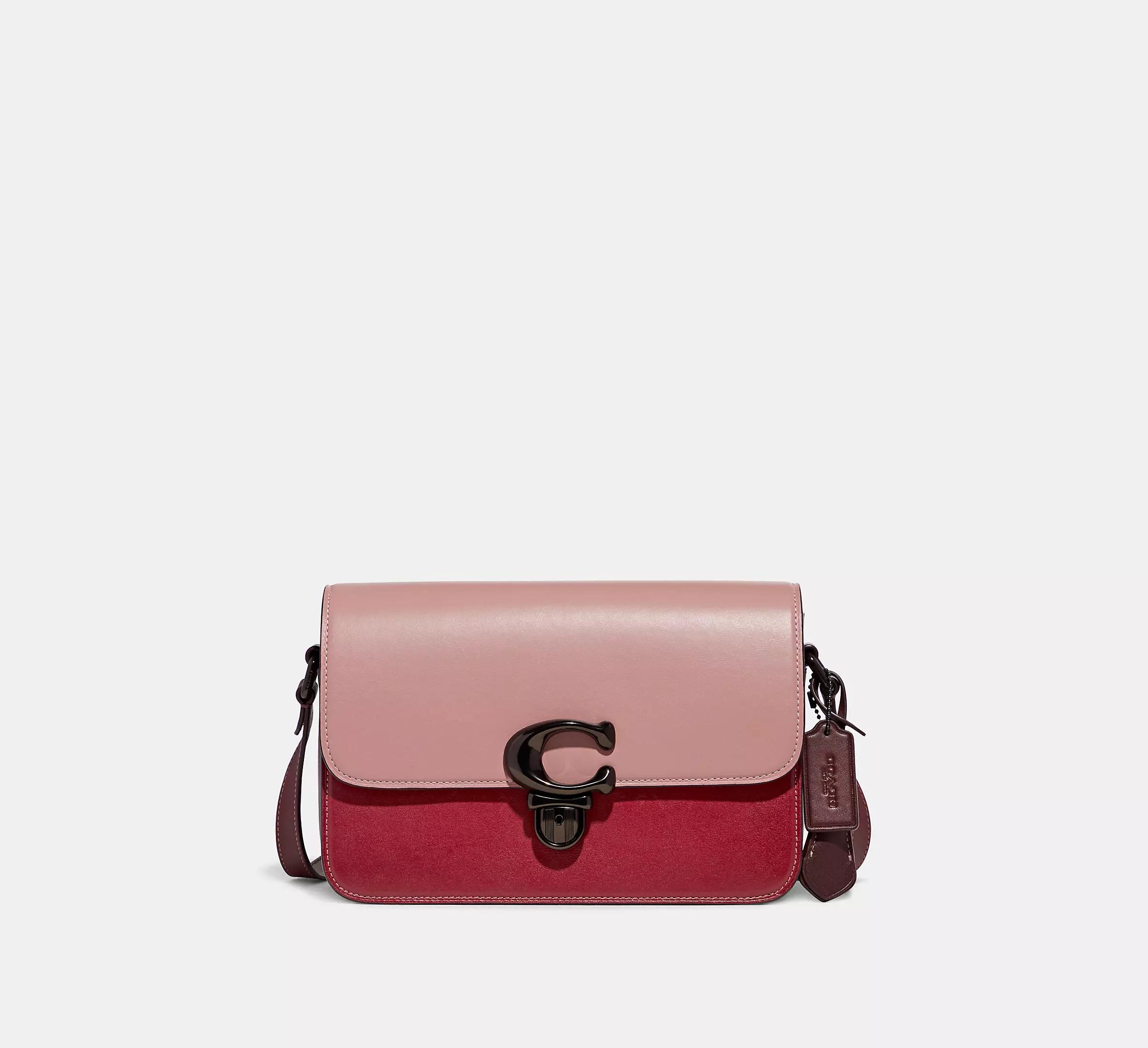 Túi Coach Studio Shoulder Bag In Colorblock Nữ Hồng