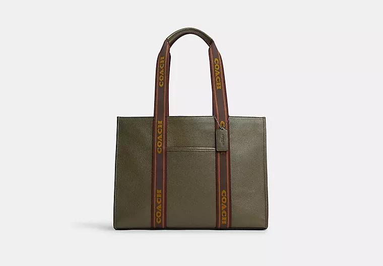 Túi Coach Large Smith Tote Nữ Xanh Lá