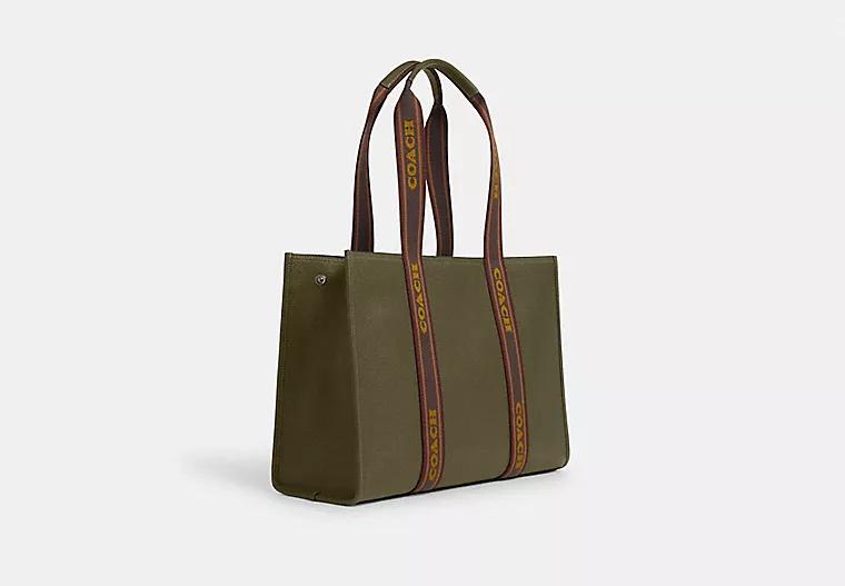 Túi Coach Large Smith Tote Nữ Xanh Lá