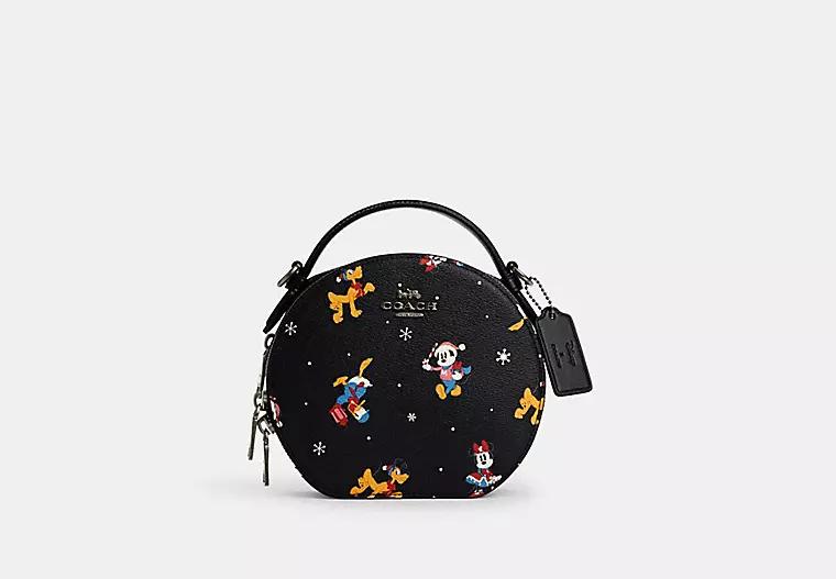 Túi Coach Disney X Coach Canteen Crossbody With Holiday Print Nữ Đen