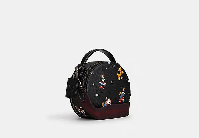 Túi Coach Disney X Coach Canteen Crossbody With Holiday Print Nữ Đen