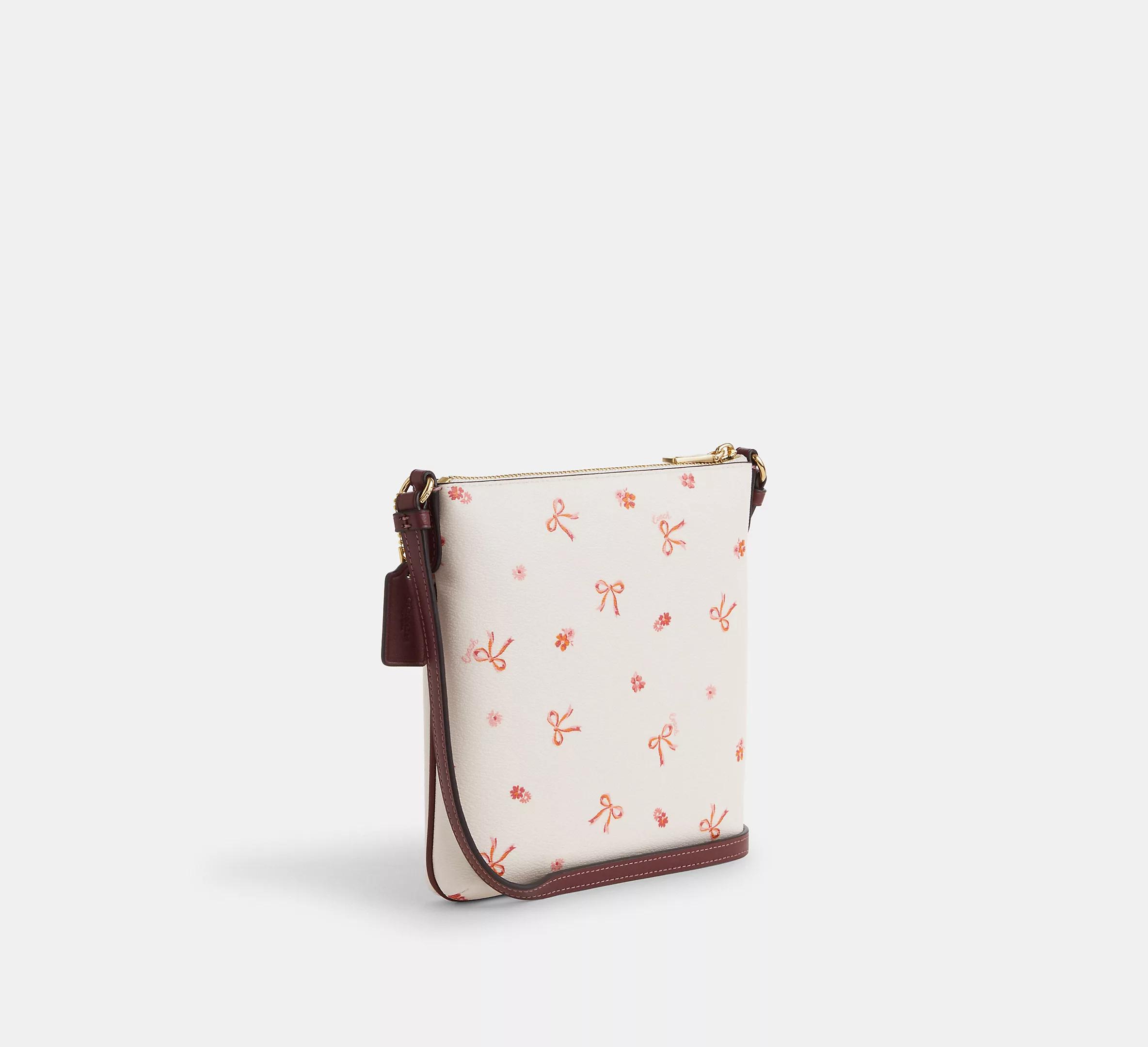 Túi Coach Mini Rowan File Bag With Bow Print Nữ Trắng