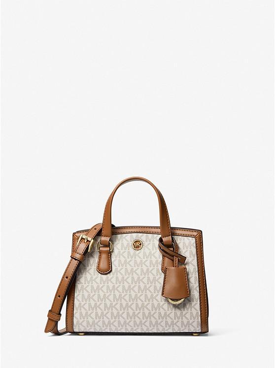 Túi Michael Kors Chantal Extra-Small Logo Messenger Bag Nữ Trắng