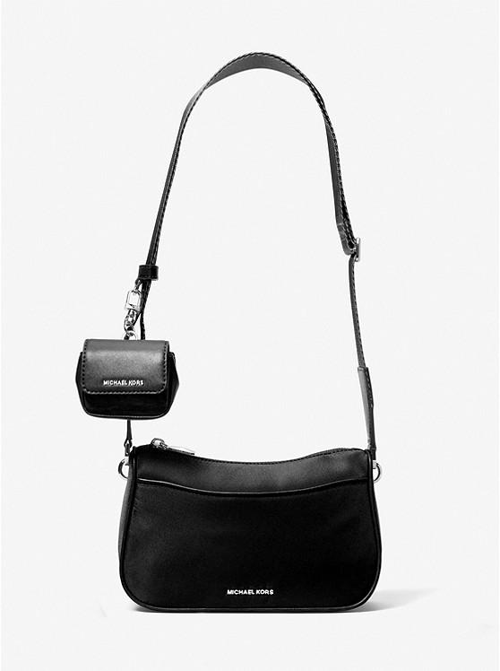 Túi Michael Kors Jet Set Medium Nylon Crossbody Bag With Case For Apple Airpods Pro® Nữ Đen