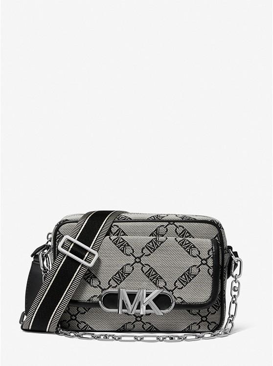 Túi Michael Kors Parker Medium Empire Logo Jacquard Crossbody Bag Nữ Xám