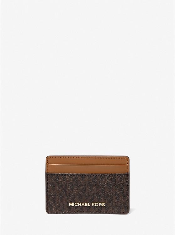 Ví Michael Kors Logo Card Case Nữ Nâu