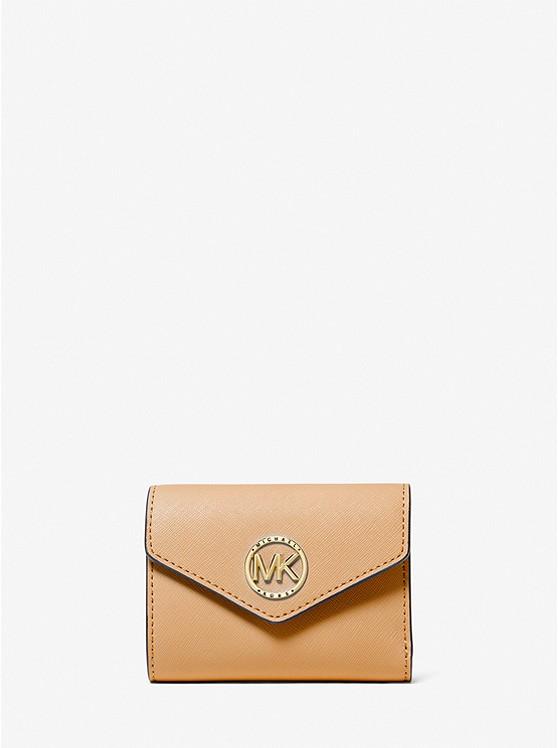 Ví Michael Kors Carmen Medium Saffiano Leather Tri-Fold Envelope Wallet Nữ Be