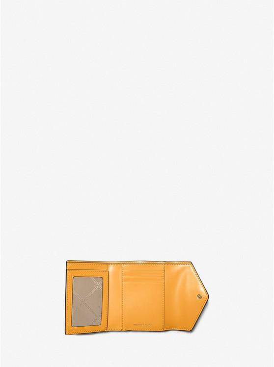 Ví Michael Kors Carmen Medium Saffiano Leather Tri-Fold Envelope Wallet Nữ Vàng