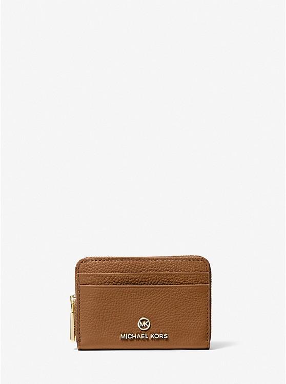 Ví Michael Kors Jet Set Small Pebbled Leather Wallet Nữ Nâu