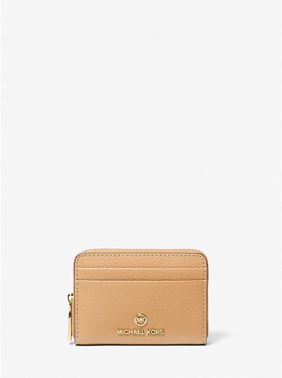 Ví Michael Kors Jet Set Small Pebbled Leather Wallet Nữ Be