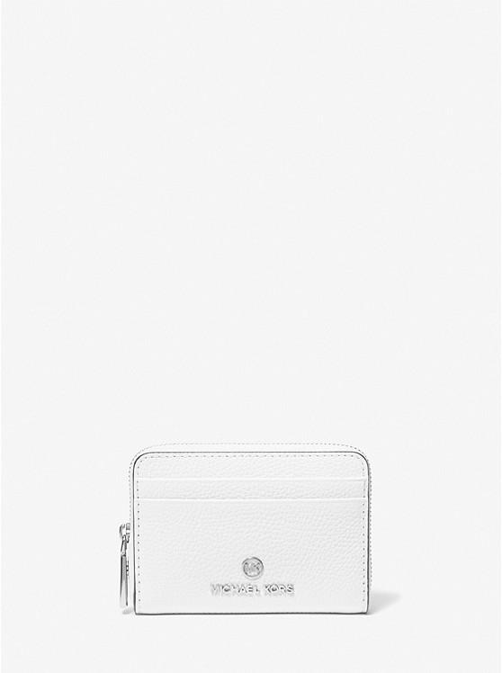 Ví Michael Kors Jet Set Small Pebbled Leather Wallet Nữ Trắng