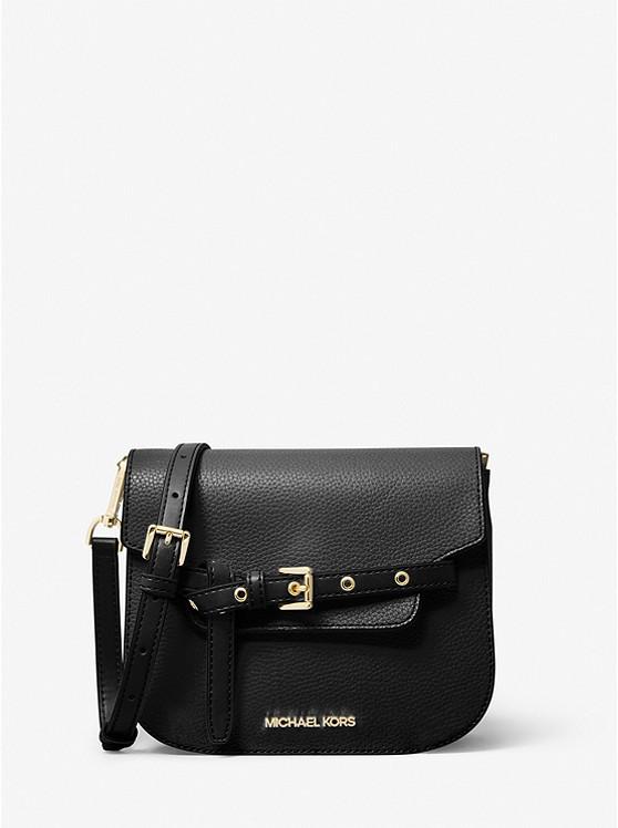 Túi Michael Kors Emilia Small Leather Crossbody Bag Nữ Đen