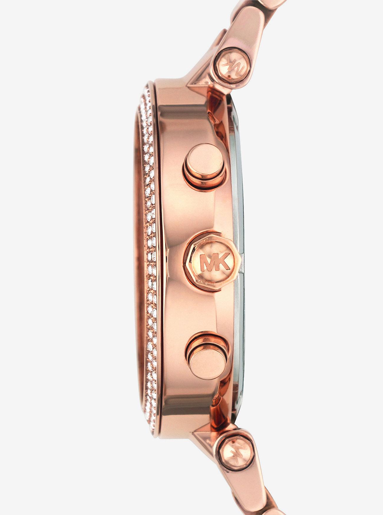 Đồng Hồ Michael Kors Parker Rose Gold-Tone Watch Nữ Vàng Hồng