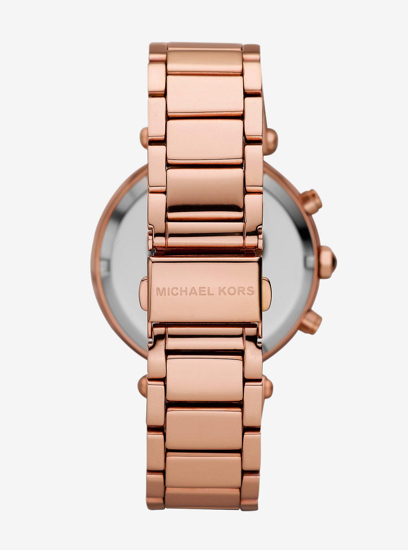 Đồng Hồ Michael Kors Parker Rose Gold-Tone Watch Nữ Vàng Hồng