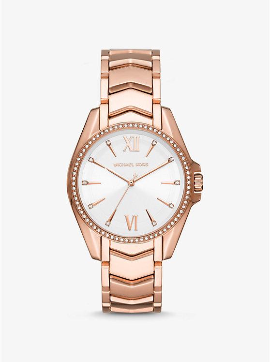 Đồng Hồ Michael Kors Whitney Rose Gold-Tone Watch Nữ Vàng Hồng