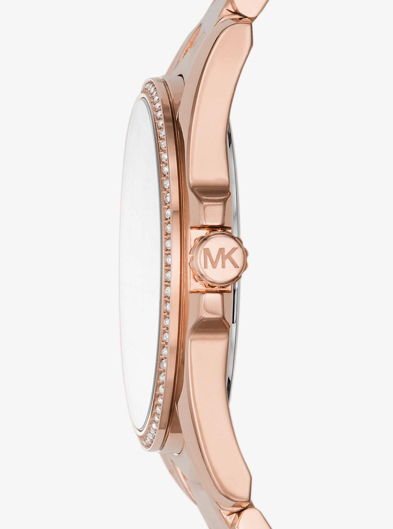 Đồng Hồ Michael Kors Whitney Rose Gold-Tone Watch Nữ Vàng Hồng