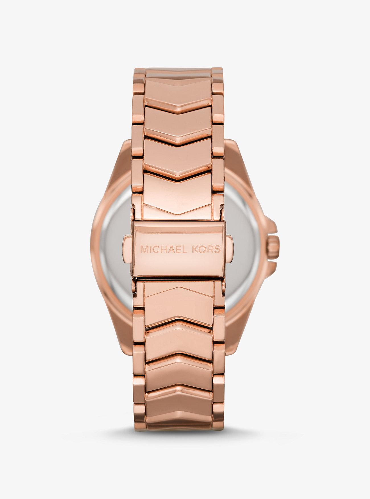 Đồng Hồ Michael Kors Whitney Rose Gold-Tone Watch Nữ Vàng Hồng