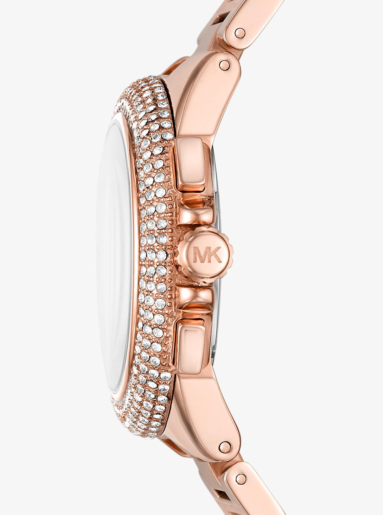 Đồng Hồ Michael Kors Oversized Camille Pavé Rose Gold-Tone Watch Nữ Vàng